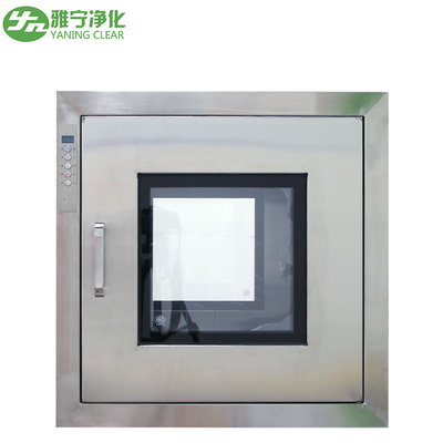 Hộp thông qua phòng sạch ISO YANING Hộp thông qua tĩnh bằng thép không gỉ có cửa nhúng