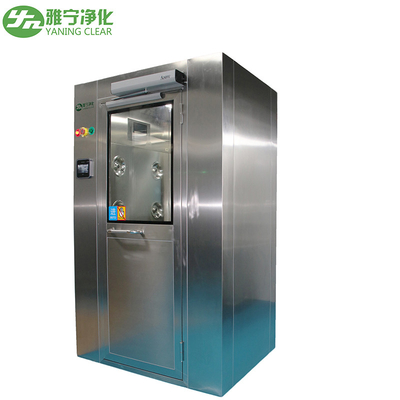 Phòng sạch YANING Phòng tắm không khí GMP với Nhận diện khuôn mặt Làm sạch bằng cửa khóa liên động