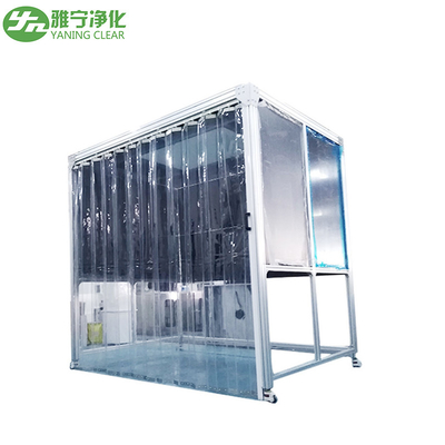 Gian hàng cân dược phẩm vách cứng PMMA với cửa rèm chống tĩnh điện