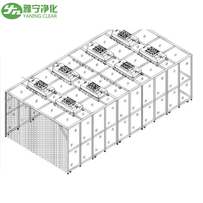 Tủ đựng phòng sạch trong phòng sạch Class 10000 Pha chế cho máy tạo hạt