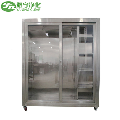 Độ ồn thấp Tủ may mặc phòng sạch tiếng ồn Tủ 304 SUS Laminar Flow Smock Stocker Tủ