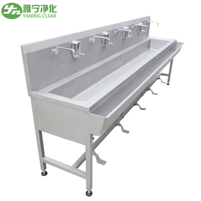 Chân bồn rửa tay bằng thép không gỉ được vận hành Chậu rửa tay cho phòng thí nghiệm / nhà hát điều hành