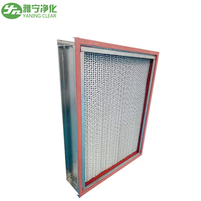 Phương tiện sợi thủy tinh Thiết bị lọc không khí HEPA Lò nướng SS304 Chịu nhiệt độ cao