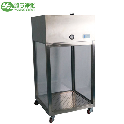 Gian hàng lấy mẫu nguyên liệu bằng thép không gỉ với máy đo áp suất và đèn UV