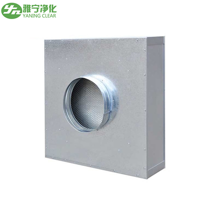 Hộp lọc Hepa phòng sạch dùng một lần, Mô-đun trần lọc Hepa Giao diện ống tròn