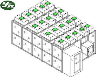 Phòng sạch khung dọc theo mô-đun SS304 theo tiêu chuẩn ISO 5 dành cho ngành công nghiệp dụng cụ chính xác ở Bồ Đào Nha