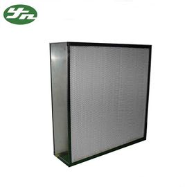 Bộ lọc không khí Deep Pleat HEPA H10 - H14 Khung thép mạ kẽm cho phòng sạch