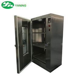Hộp đi qua phòng sạch không có ống Chức năng khử trùng / sấy khô ở nhiệt độ cao