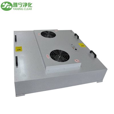 Bộ lọc quạt Ffu động cơ đôi màu xám, Bộ lọc quạt phòng sạch Tuổi thọ lâu dài