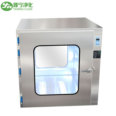 Hộp thông hành phòng sạch tùy chỉnh Thép không gỉ nhẹ cát với sơn tĩnh điện