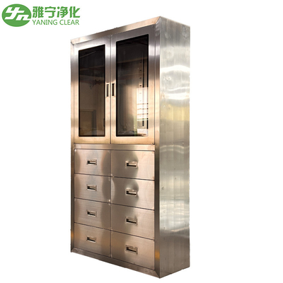 Cửa kính thép không gỉ tủ y tế cho ngành công nghiệp dược phẩm