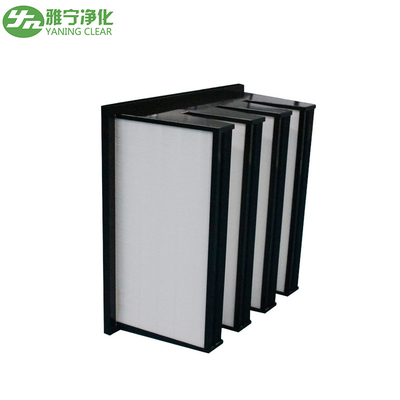 Hiệu quả trung bình Bộ lọc không khí V Bank Thiết kế nhỏ gọn, Khung nhựa / mạ kẽm