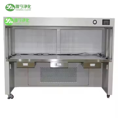 Trạm làm việc bằng thép không gỉ đầy đủ lớp 100 Bộ lọc HEPA Bàn ghế sạch Kích thước bên trong 1150 * 720 * 540mm