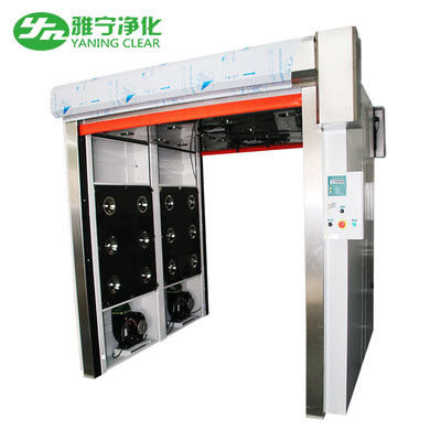 20m / S SUS304 Đường hầm phòng tắm không khí chở hàng Cửa PVC Bộ lọc HEPA