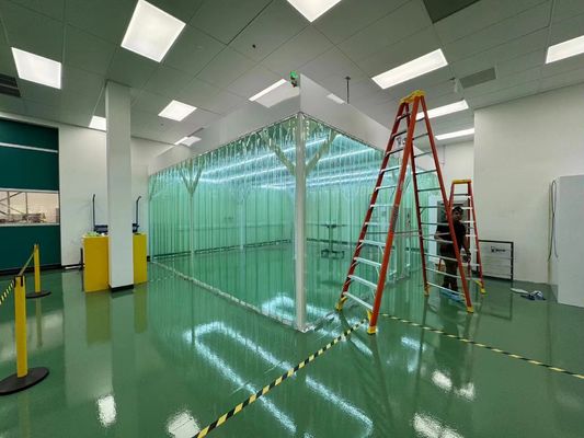 Không có trần treo lớp 100 Dễ lắp đặt Phòng sạch mô-đun có thể tháo rời Đơn vị lọc quạt DC Bộ lọc HEPA H14 Phòng sạch