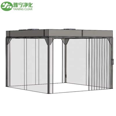 Phòng sạch phòng thí nghiệm ISO GMP Mô-đun Phòng sạch không bụi Mô-đun Tấm vách mềm PVC Lắp ráp FFU Trần Phòng sạch