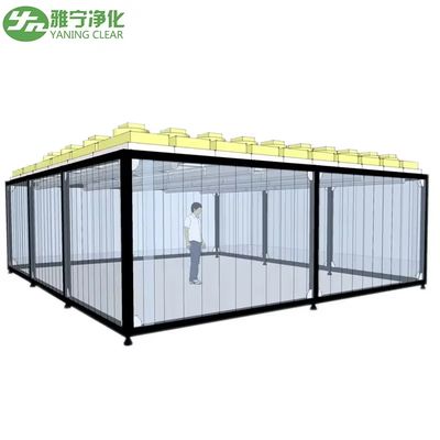Phòng vệ sinh phòng thí nghiệm ISO GMP Phòng vệ sinh mô-đun không bụi Phòng vệ sinh mô-đun PVC Phân tích tấm tường tường cứng FFU Phòng vệ sinh Phòng vệ sinh