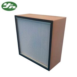 Khung gỗ Tách giấy lọc Hepa xếp ly sâu 1500m³ / h Khối lượng không khí cho phòng sạch