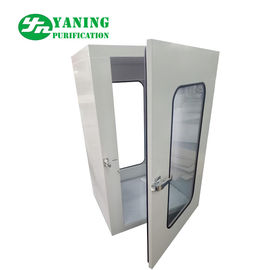 Hộp thông qua phòng sạch High Pass Thru Thép sơn tĩnh điện với khóa liên động cơ học