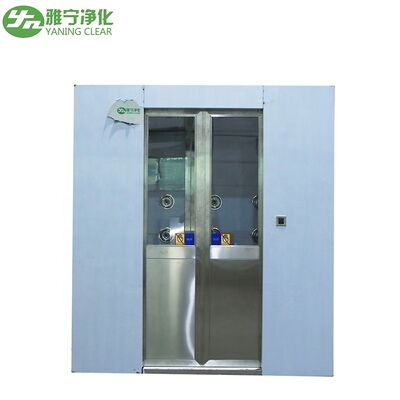 Stainless Steel Interlock Door Cleanroom Air Shower với bộ lọc HEPA 99,99%@0,3um và Tốc độ không khí 25m/s