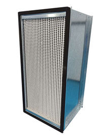 Khung thép mạ kẽm Bộ lọc không khí HEPA 1000m³ / h Khối lượng không khí với bộ tách lá nhôm