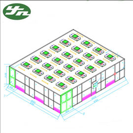 Phòng gian hàng sạch ISO 6 SS304 Khung acrylic Tường 99,999% Hiệu quả cho Dinh dưỡng Canada