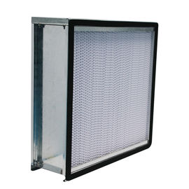 Bộ lọc không khí HEPA có nếp gấp 24x24x12 Khung thép mạ kẽm với mặt bích