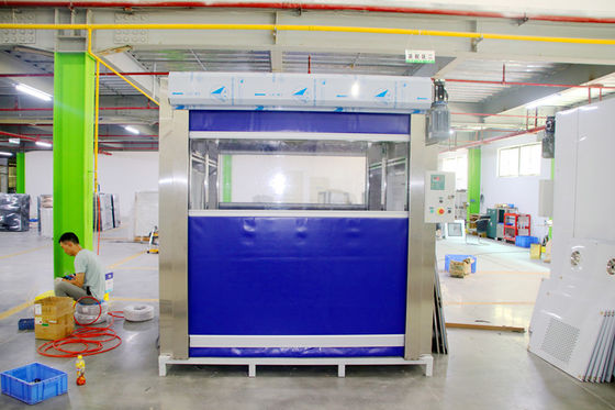 PVC Roller Phòng tắm không khí công nghiệp Sơn tĩnh điện SUS304 Phòng tắm hàng hóa bên trong