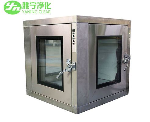 Cửa góc phòng sạch Hộp thông hành bằng thép không gỉ Khóa điện tử ISO14644