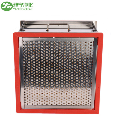 H14 Phòng sạch bằng sợi thủy tinh ISO5 Bộ lọc không khí Hepa cho máy hút mùi đầu cuối và bộ lọc quạt Mô-đun FFU